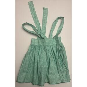Olive Mae Girls Dress 4T Green Tie Strap Handmade Boutique Dallas TX